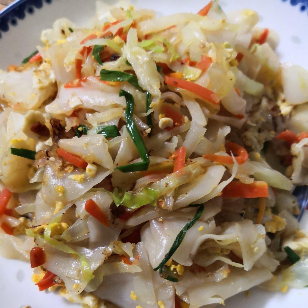 鸡蛋菜丝炒陈村粉