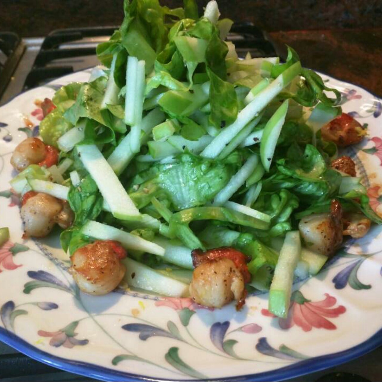 【终极烹饪课程】香煎扇贝配苹果沙拉