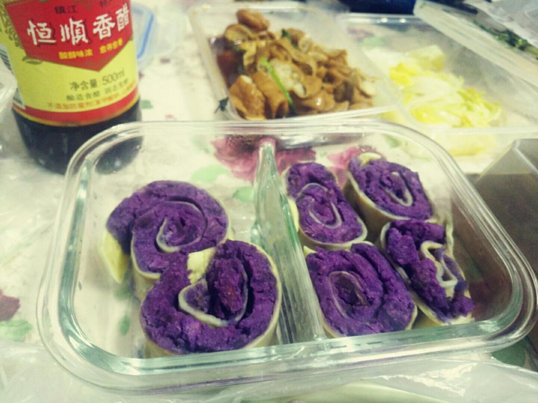 【Keep减肥餐】紫薯卷热可可早餐