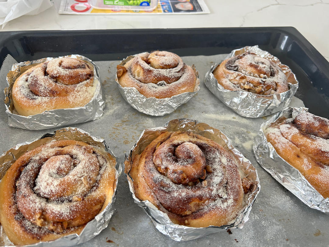 秋冬限定款面包——巧克力肉桂卷