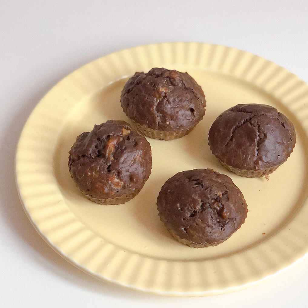 全麦香蕉可可麦芬（快手面包）