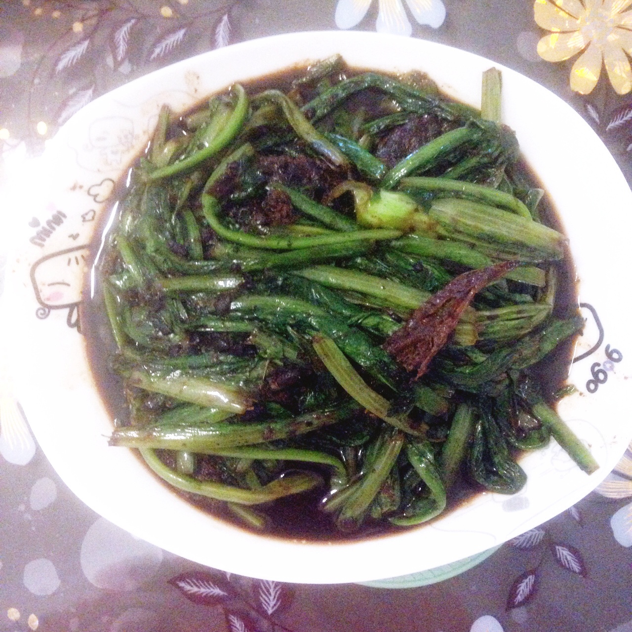 豆豉鲮鱼油麦菜