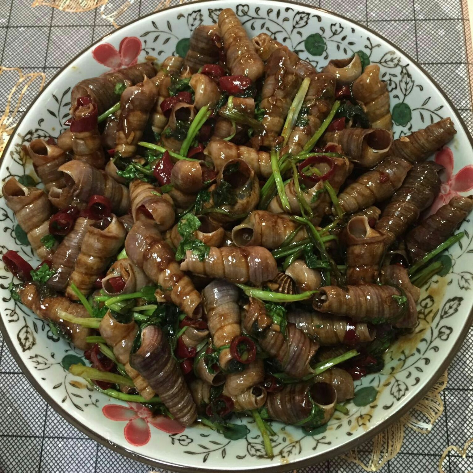 酒糟炒丁螺