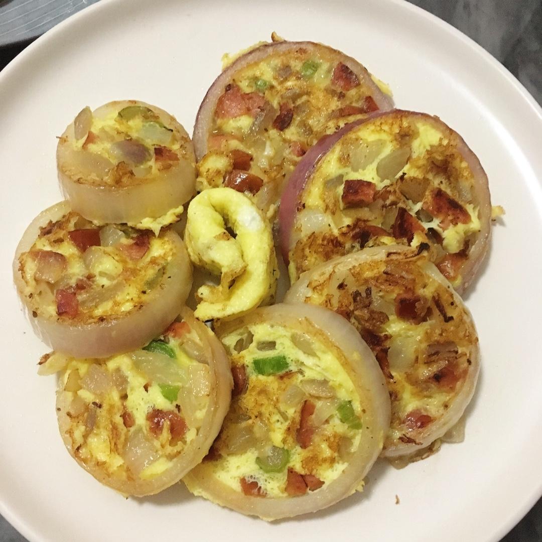 洋葱圈蛋饼