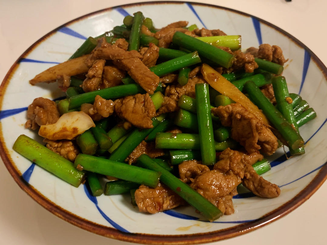 蒜薹炒肉丝