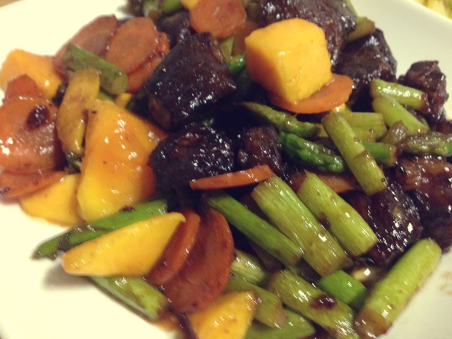 芒果牛肉粒