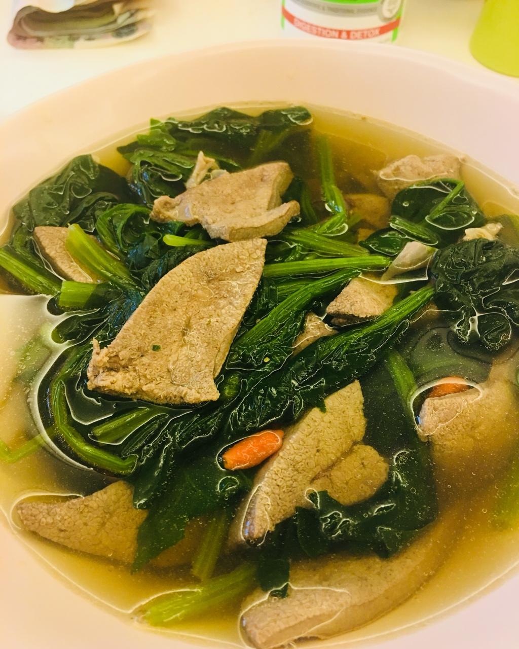 菠菜猪肝汤