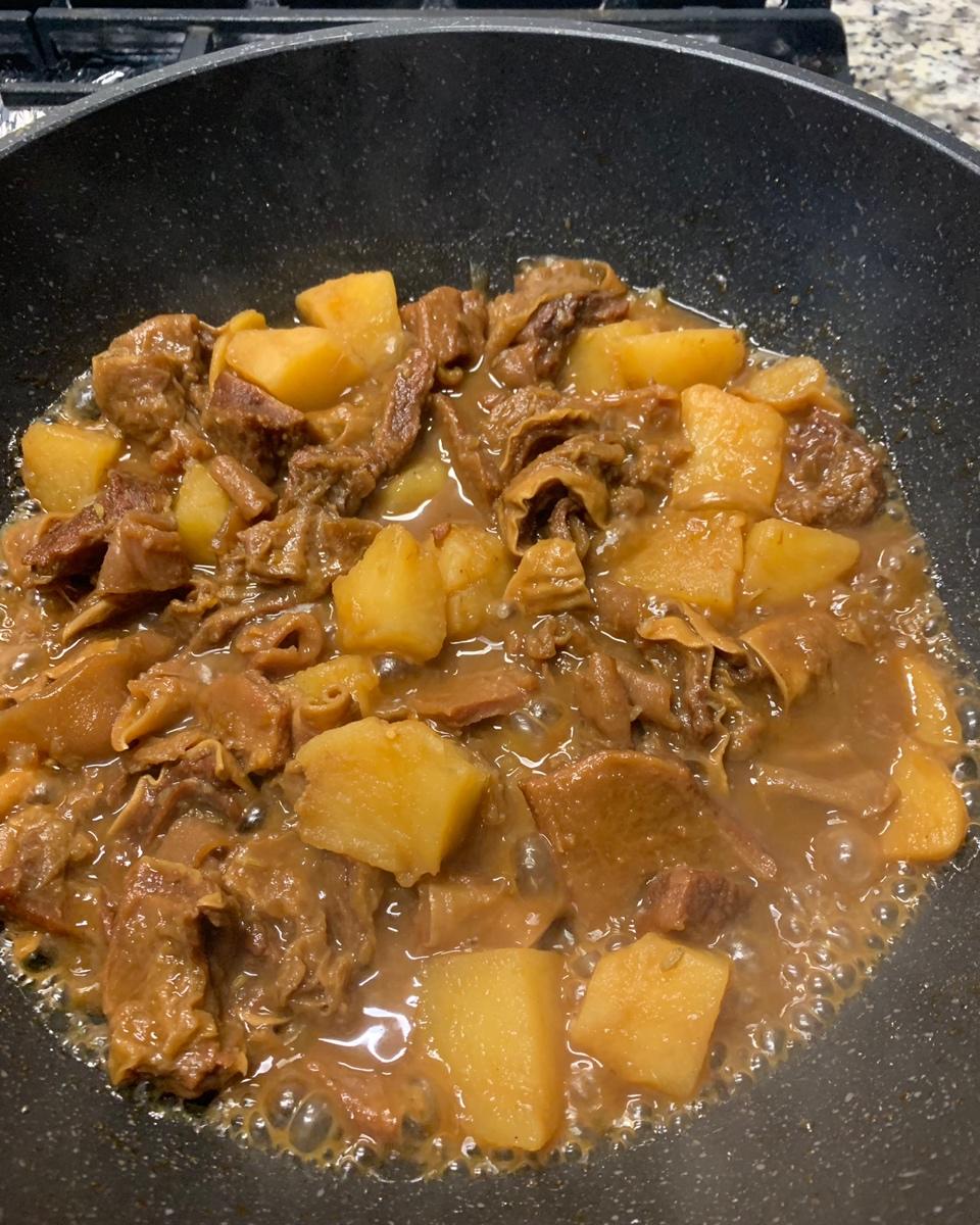 红焖土豆牛肉