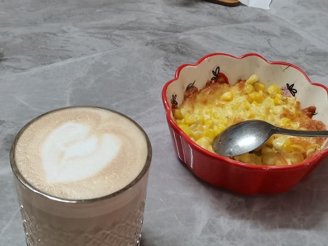 空气炸锅烤芝士玉米粒