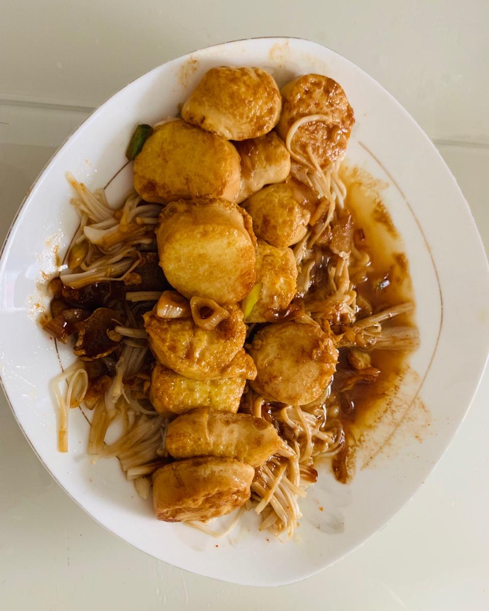 超级下饭菜--金针菇日本豆腐