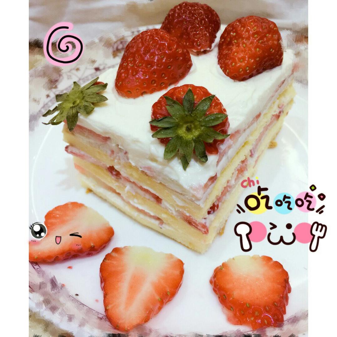草莓城堡蛋糕