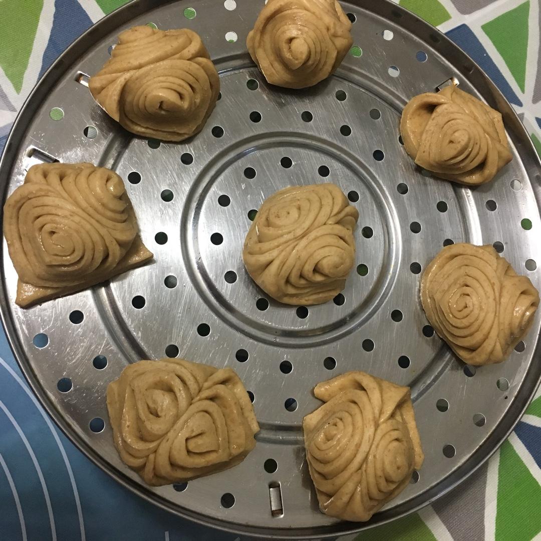 南瓜花卷馒头