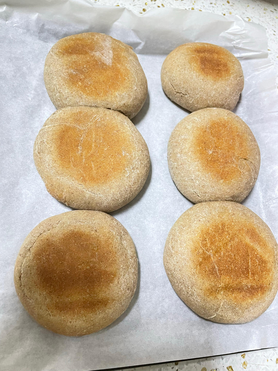 减脂低卡碳水｜50%黑全麦英式麦芬