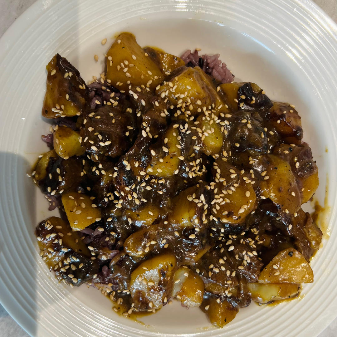 【厨房小白友好】土豆咖喱牛肉（可以配意面）