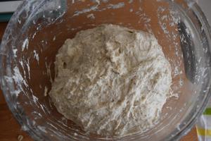天然酵种亚麻籽斯图尔特小麦欧包的做法 步骤1
