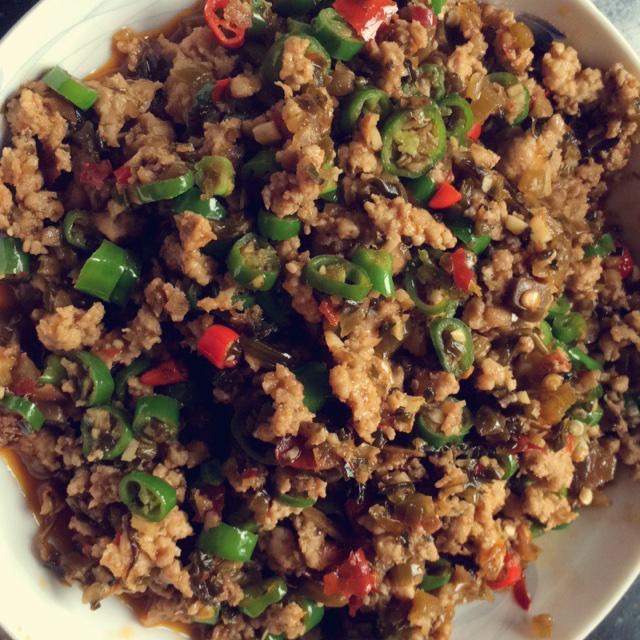 芽菜肉末的做法