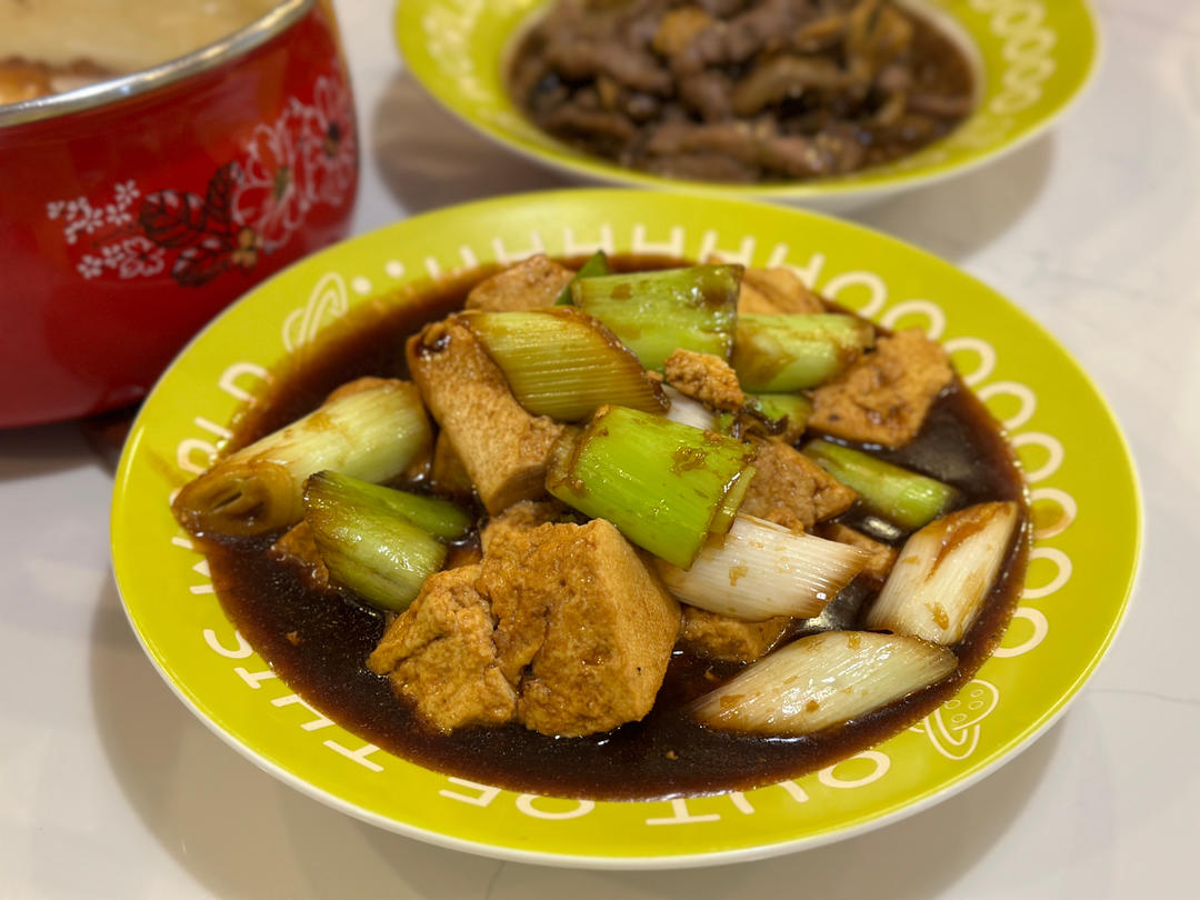 葱烧豆腐