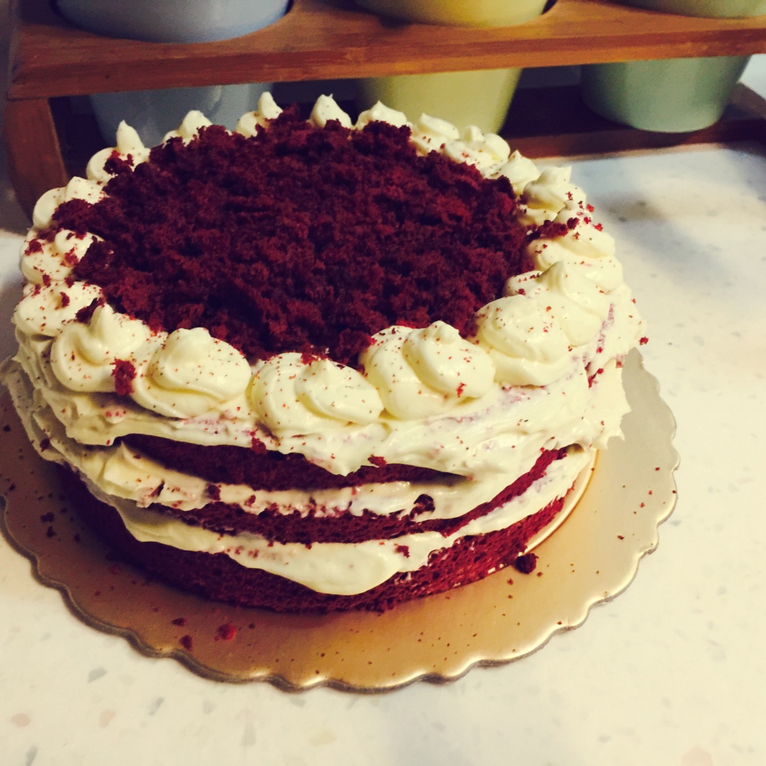 暖心红丝绒蛋糕［6寸绵软戚风版 ］