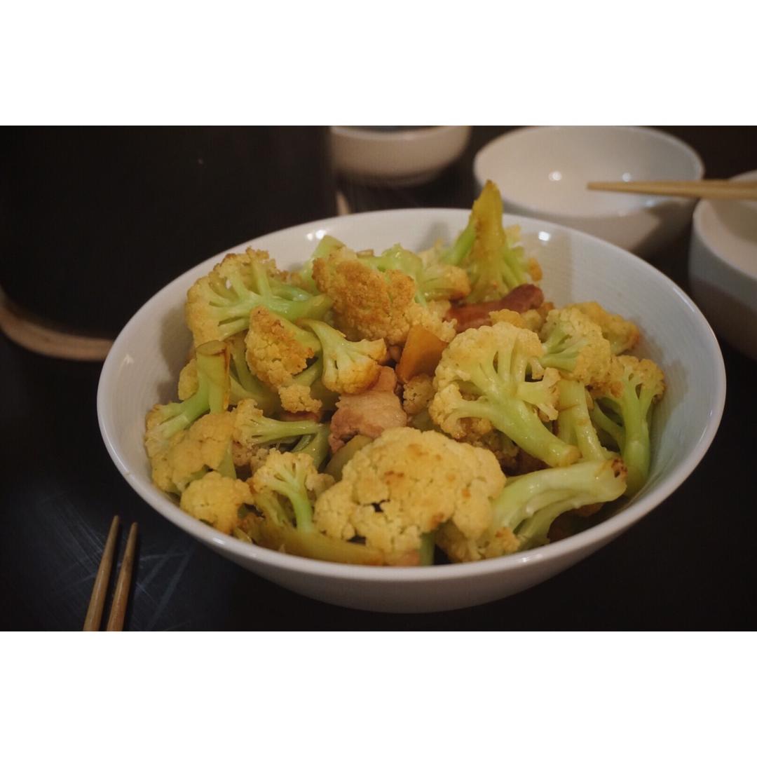 老丁的私房菜-干锅花菜