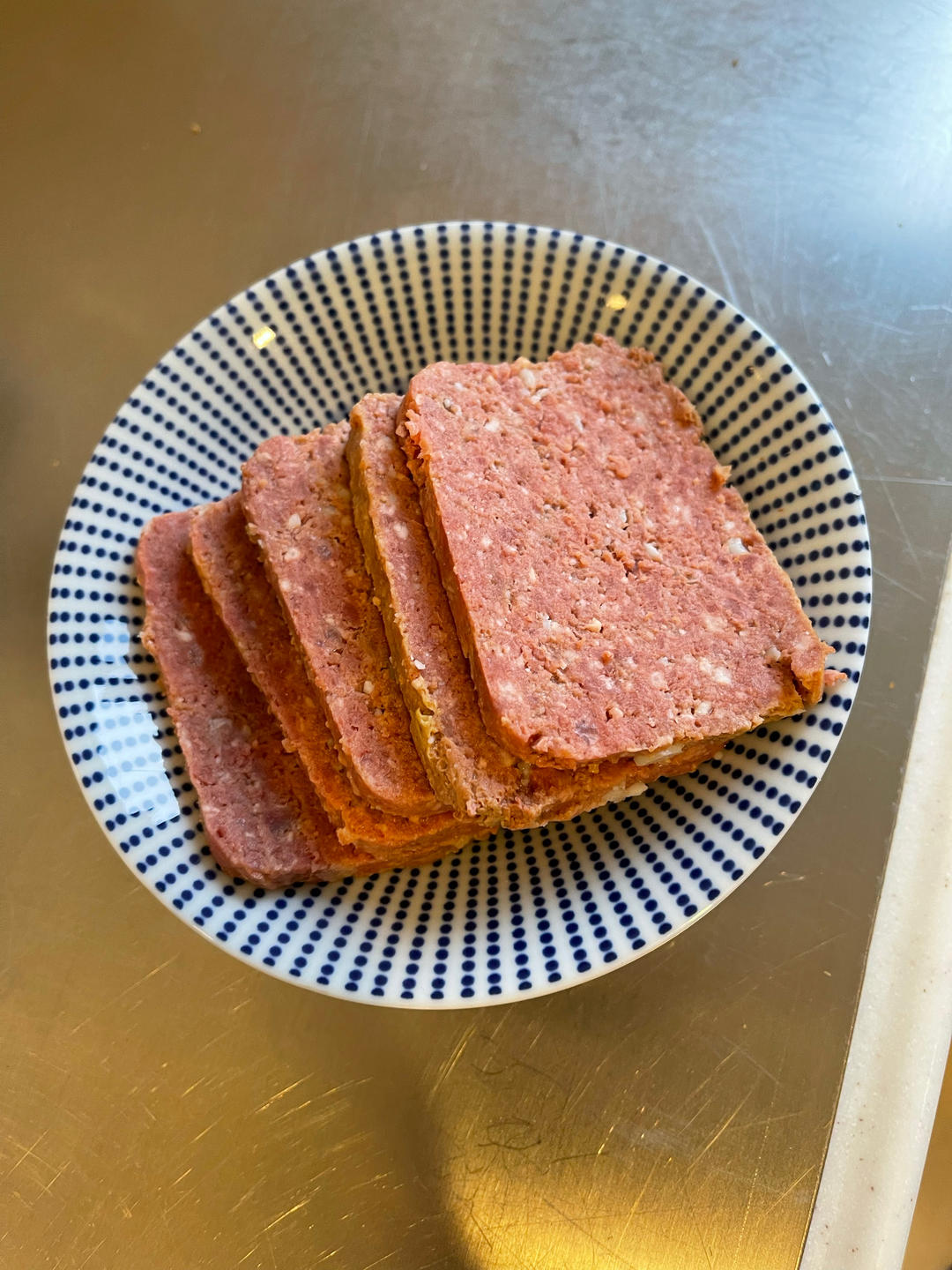 自制午餐肉，球球弹弹的！