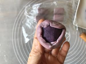 春天里～浪漫紫薯桃花酥的做法 步骤20