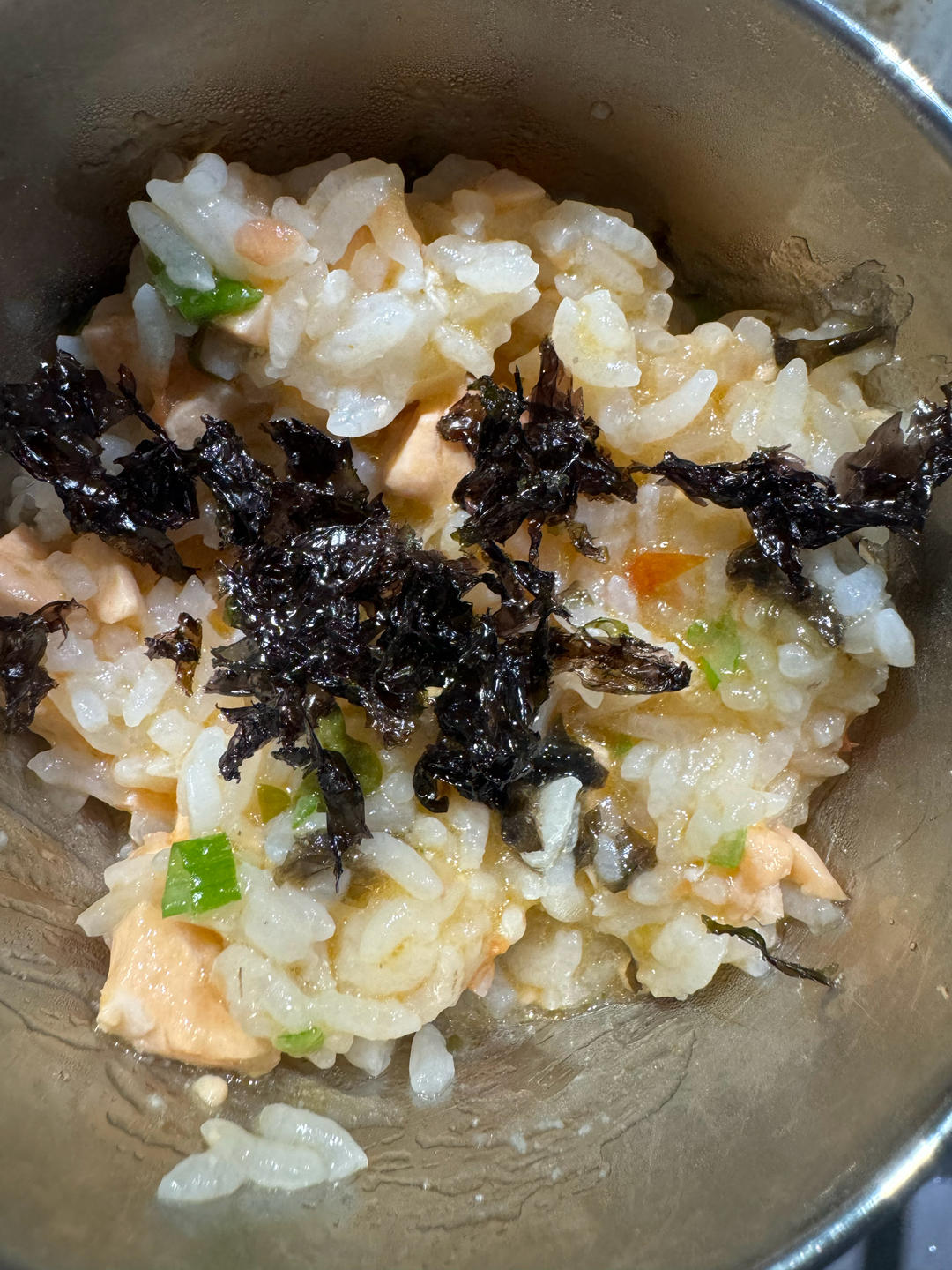 宝宝辅食-西红柿三文鱼烩饭（大人宝宝通用）