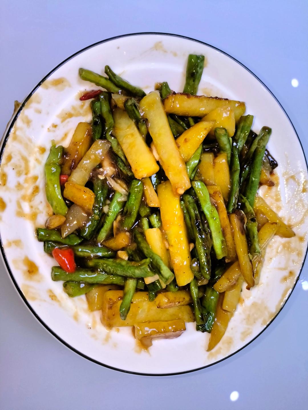 干煸豆角土豆