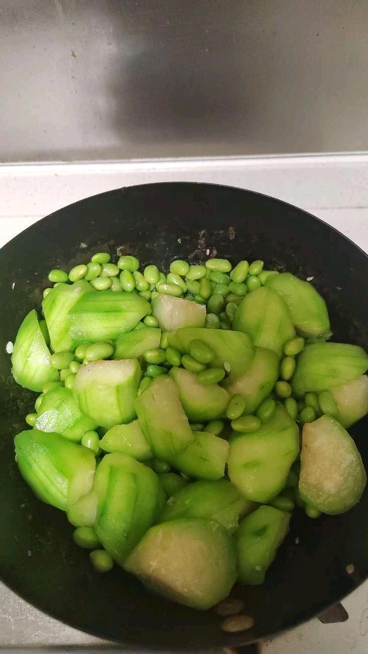 丝瓜毛豆