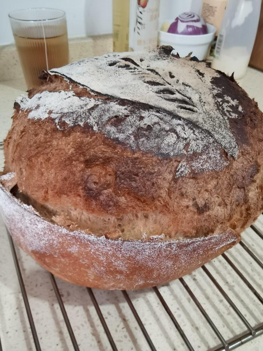 铸铁锅版红糖核桃面包