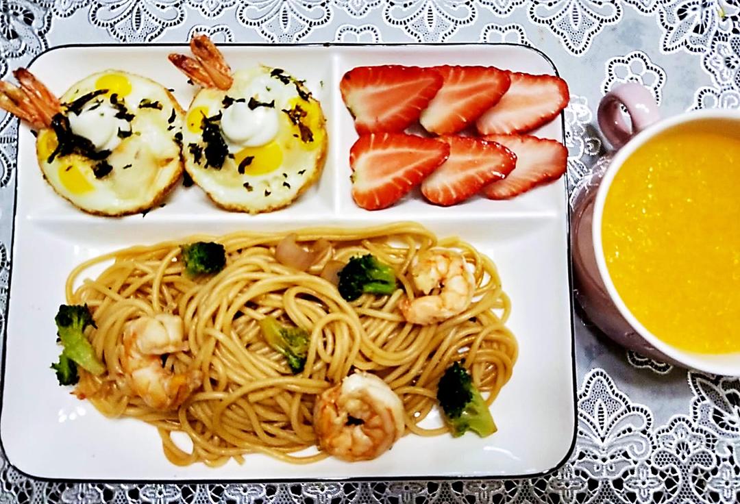 减脂|美味又低脂的虾油虾仁意大利面