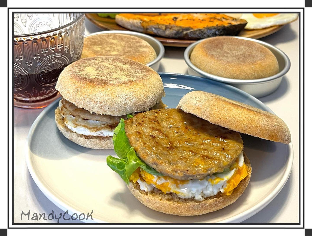 猪柳蛋麦满分 —英式玛芬胚English muffin