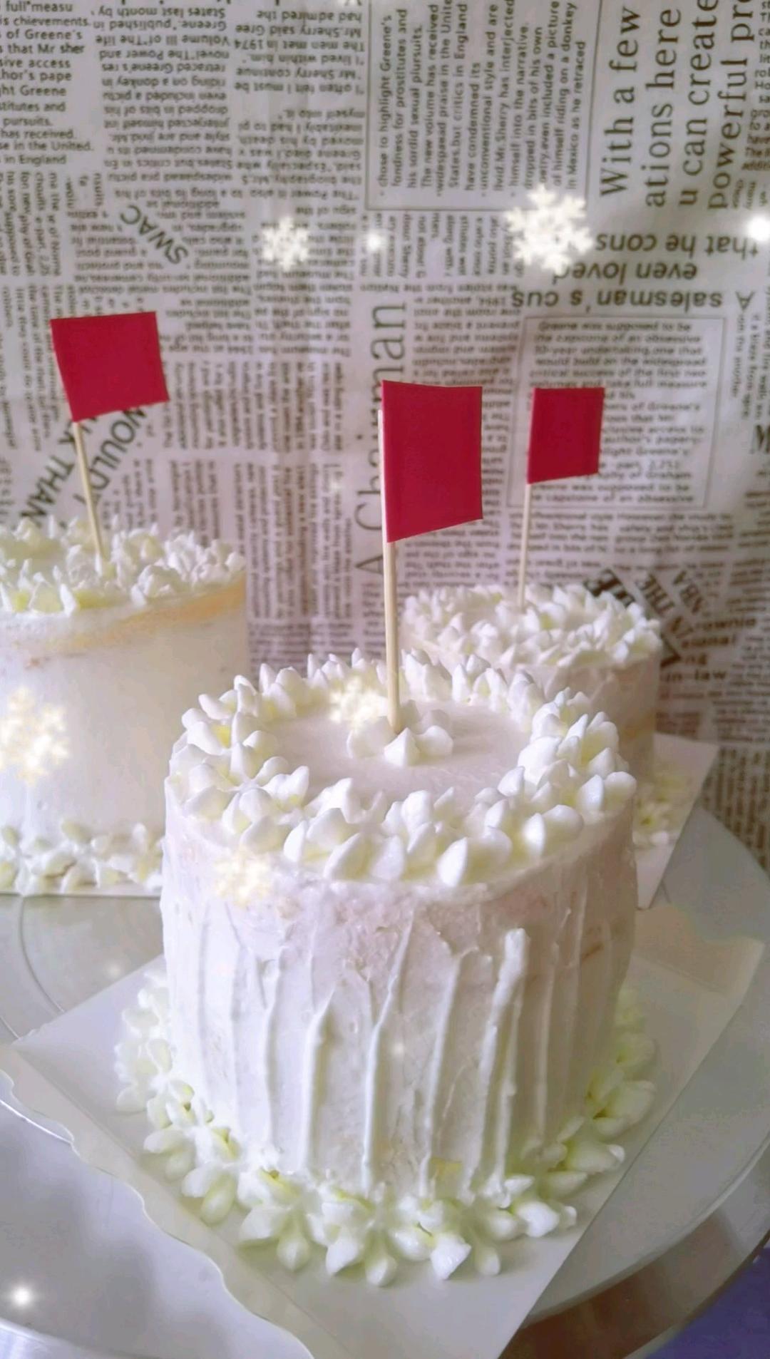 超级简单的味多美同款生日蛋糕（6寸），新手也能高度还原