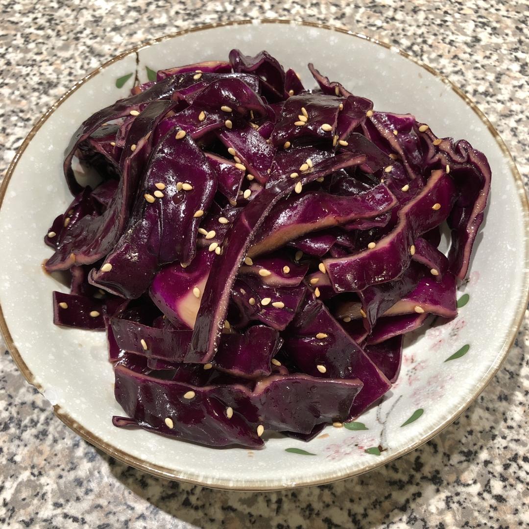 凉拌紫甘蓝