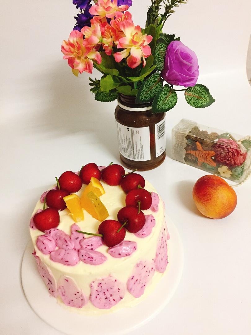 超级简单的味多美同款生日蛋糕（6寸），新手也能高度还原