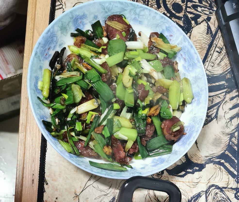 蒜苗炒肉