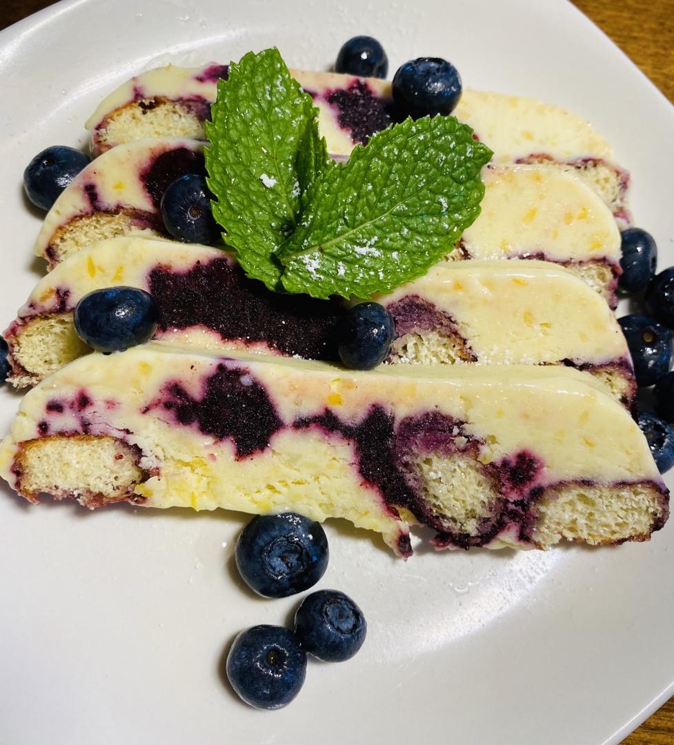 柠檬蓝莓冰淇淋蛋糕Semifreddo