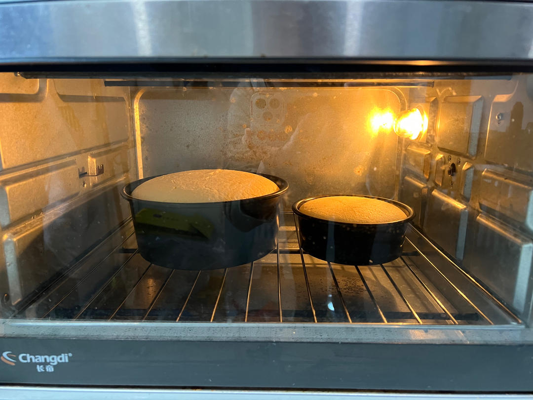 超柔软6寸戚风蛋糕(附8寸配方)零失败 超详细‼️含操作视频