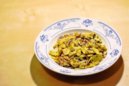 煎炒洋葱蛋饼的做法