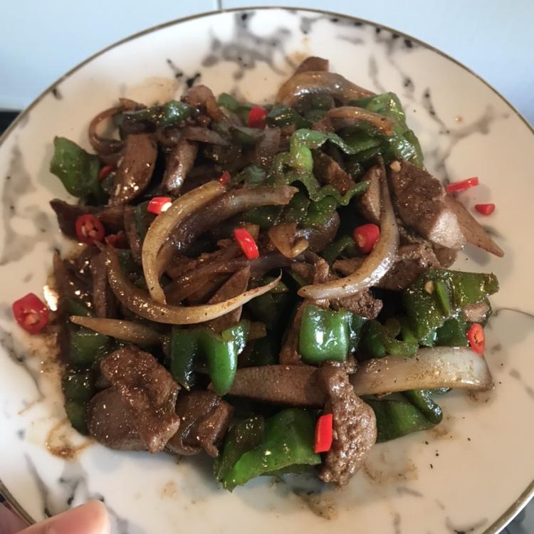 青椒炒猪肝