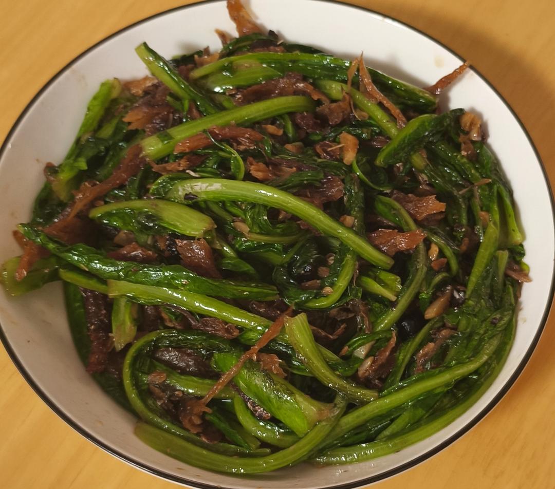 豆鼓鲮鱼油麦菜