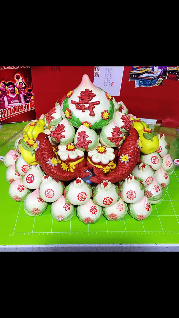【寿桃包】中国人最传统的生日蛋糕，好惊艳！