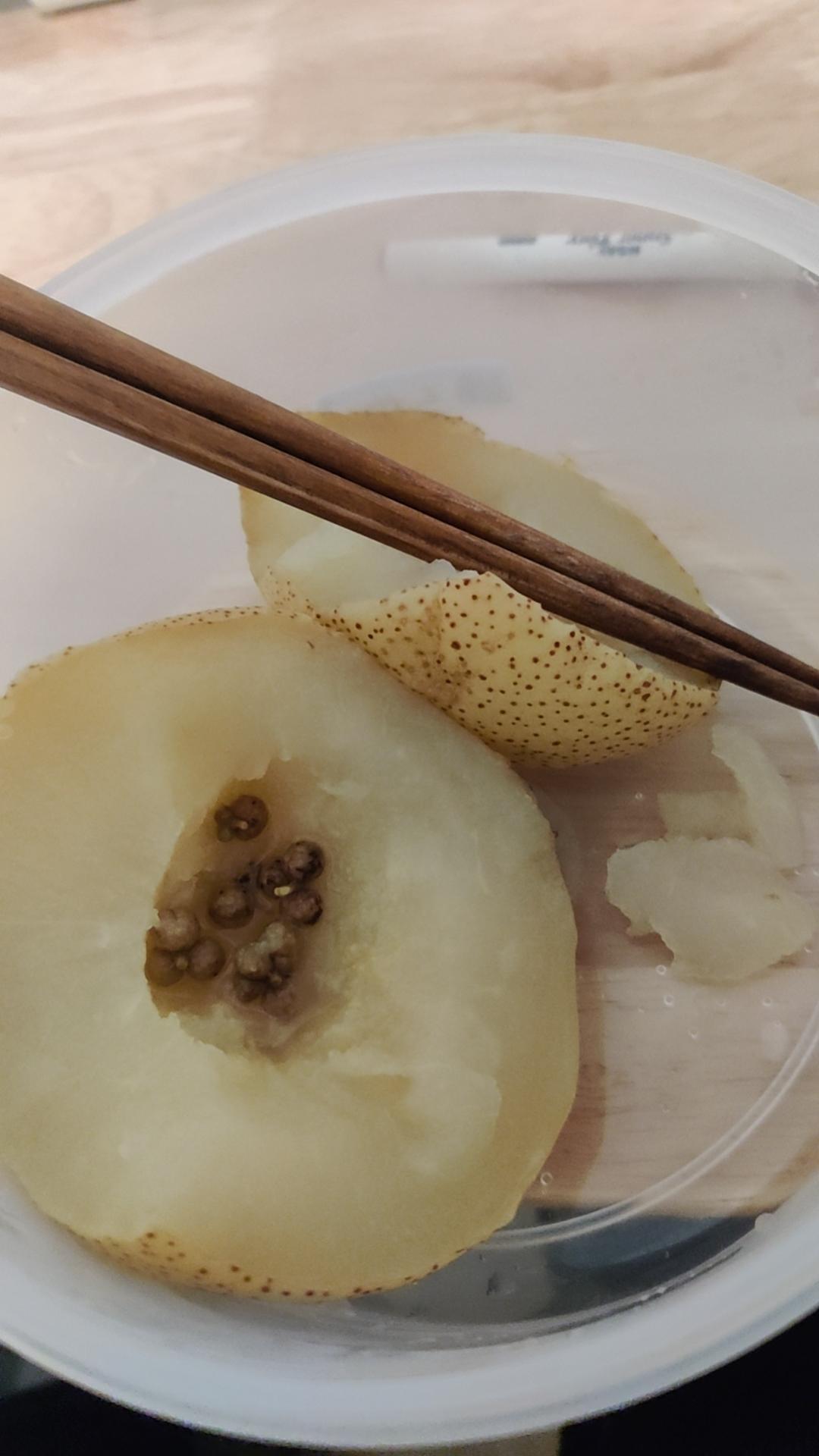 花椒蒸梨，咳嗽有效