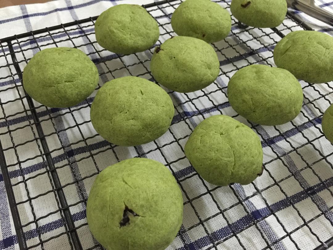 抹茶蔓越莓麻薯包（不回缩）