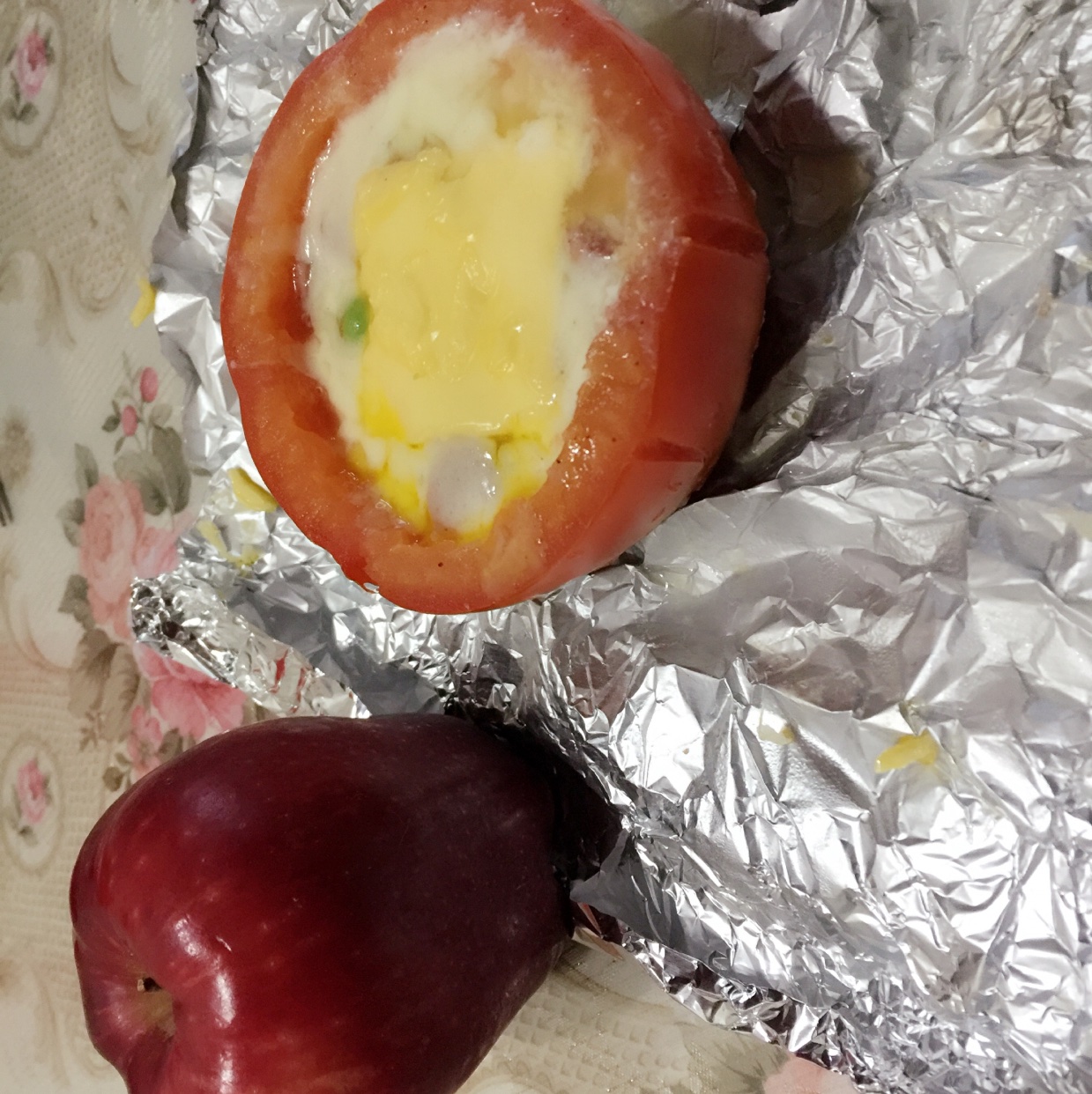 番茄鸡蛋杯（早餐鸡蛋杯升级版，彩椒鸡蛋杯姊妹篇）