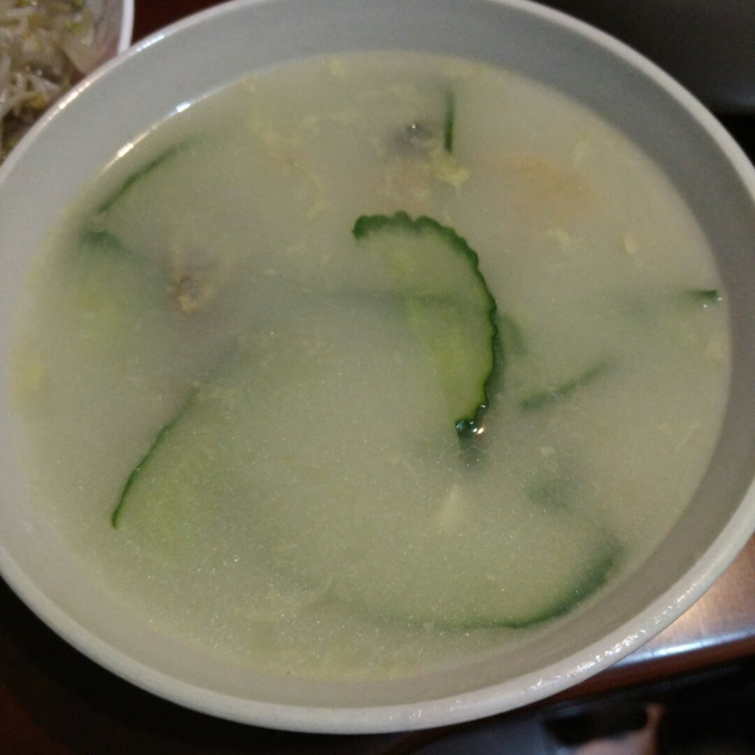 黄瓜皮蛋汤