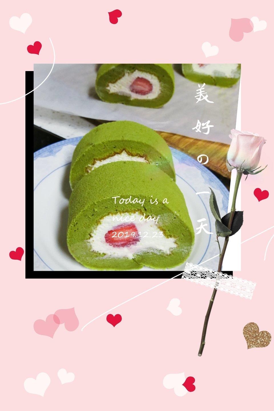 日式抹茶蛋糕卷