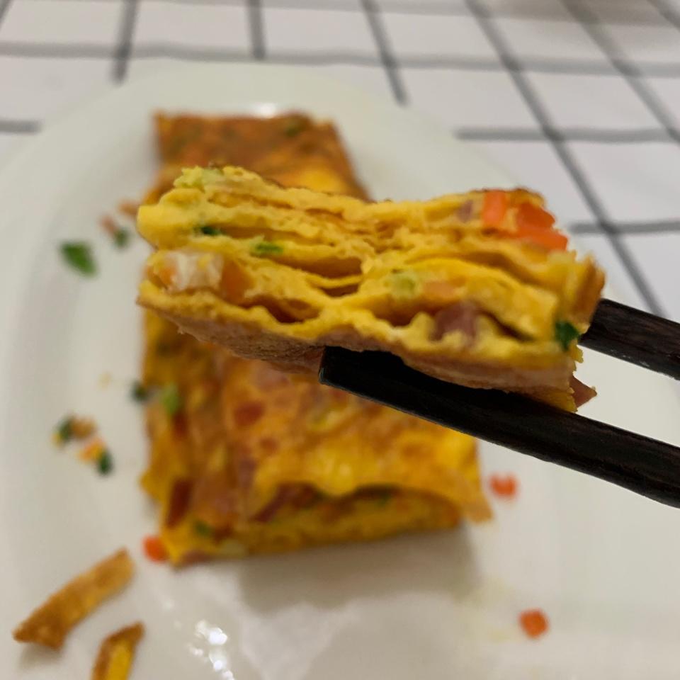 宝宝们最爱的营养餐。。。厚蛋烧
