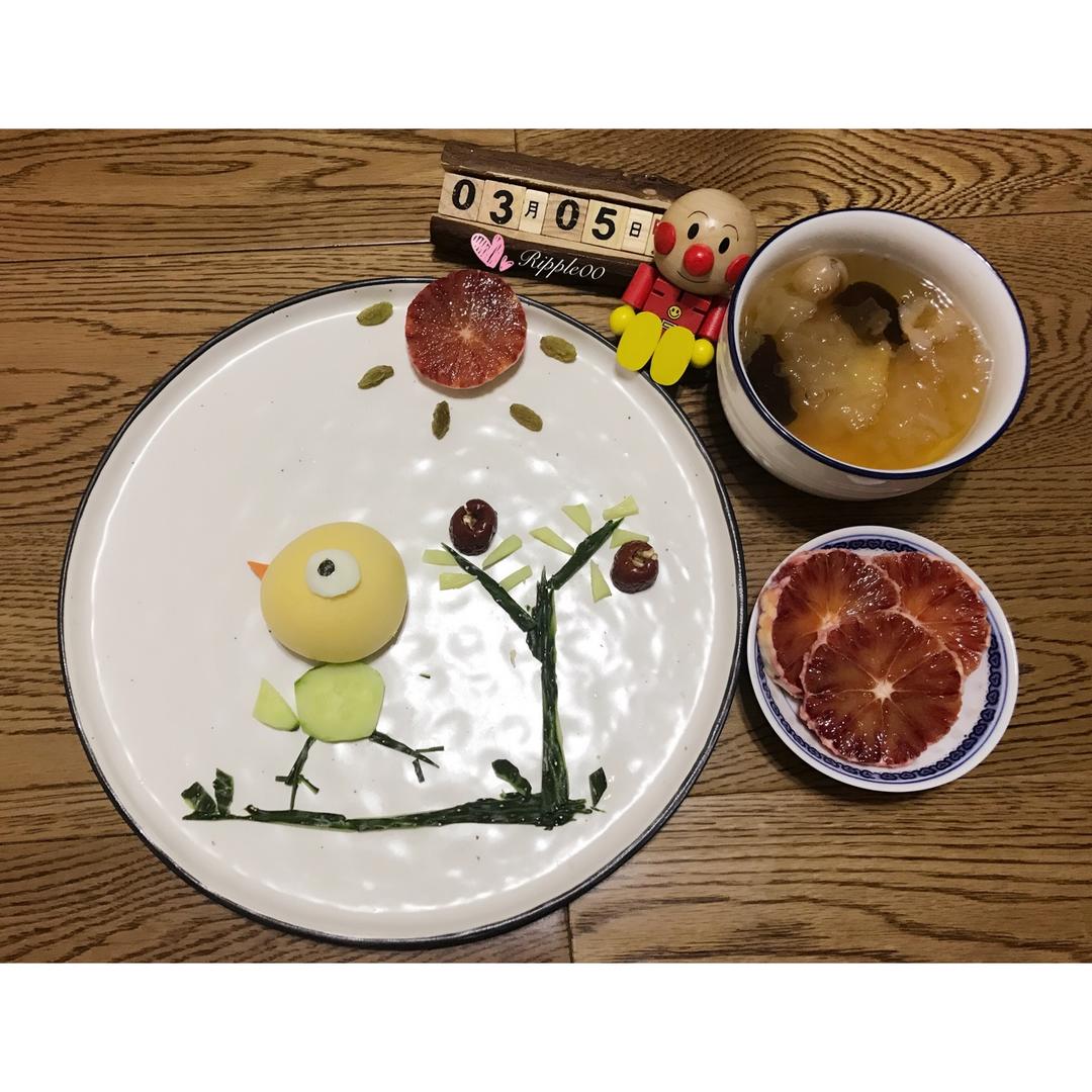 茶茶的创意早餐—小鸡快跑