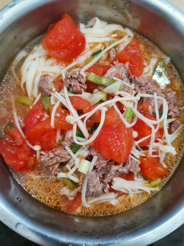 番茄滑牛肉汤