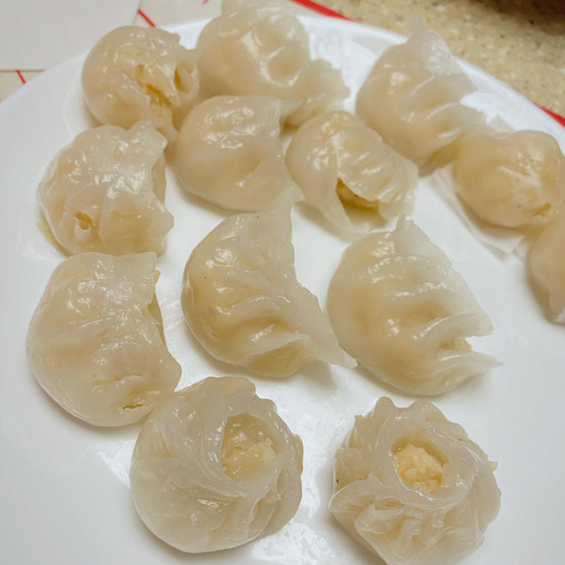 弯梳虾饺
